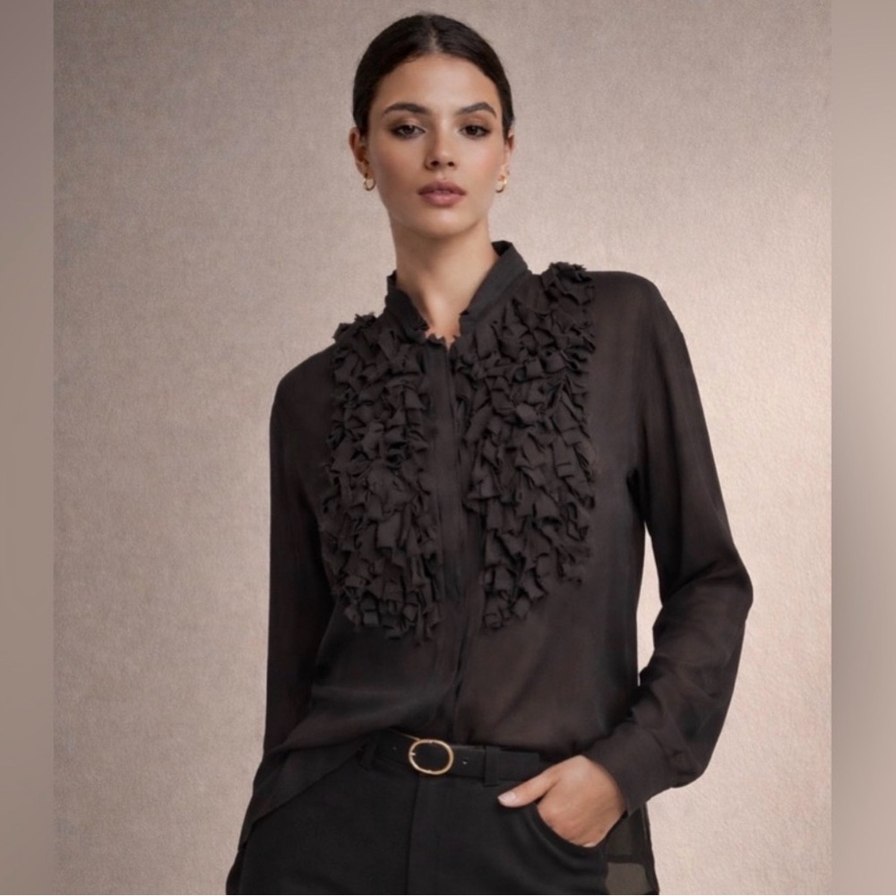 NWOT Coast Weber & Ahaus Ruffle Blouse Never Worn | Retail $215